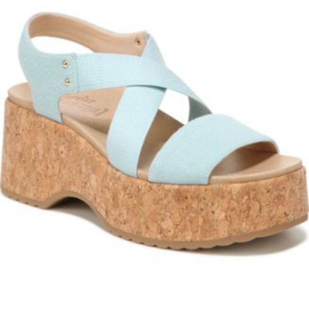 BRAND NEW DR SCHOLL'S FOREVER ORIGINAL PLATFORM ESPADRILLE WEDGE SANDAL